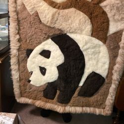 Bear Decoración Made Out Of Leather From SA