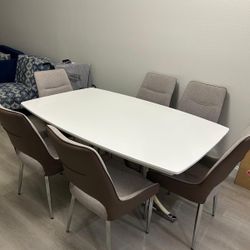 Dining Table With 6 Chairs 