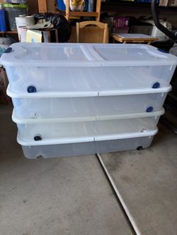 4 Underbed Storage Bins