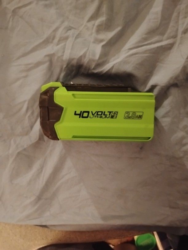 GREENWORKS 40v LITHIUM Max 2.0 Ah
