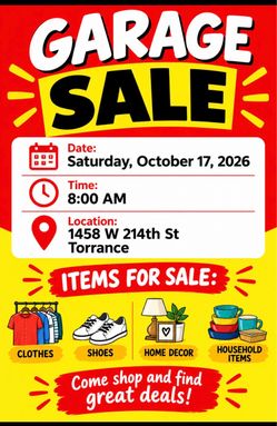 GARAGE SALE