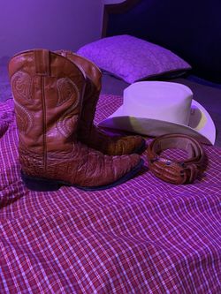 Sombrero Botas Y Sinturon