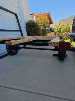 Modified Trailer built on a 4x4 frame.