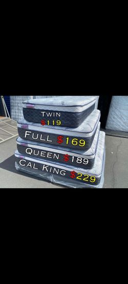 Queen Bamboo Plush Comfort Europillow Top 12inch Matres!!