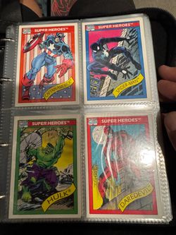 Marvel Comics Trading Cards 1991 impel complete set 1-162!!