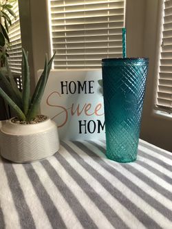 Starbucks Teal Venti Jeweled Tumbler