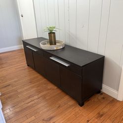 Dark Brown Entertainment Center/Console Table
