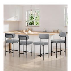 New set of gray bar stools