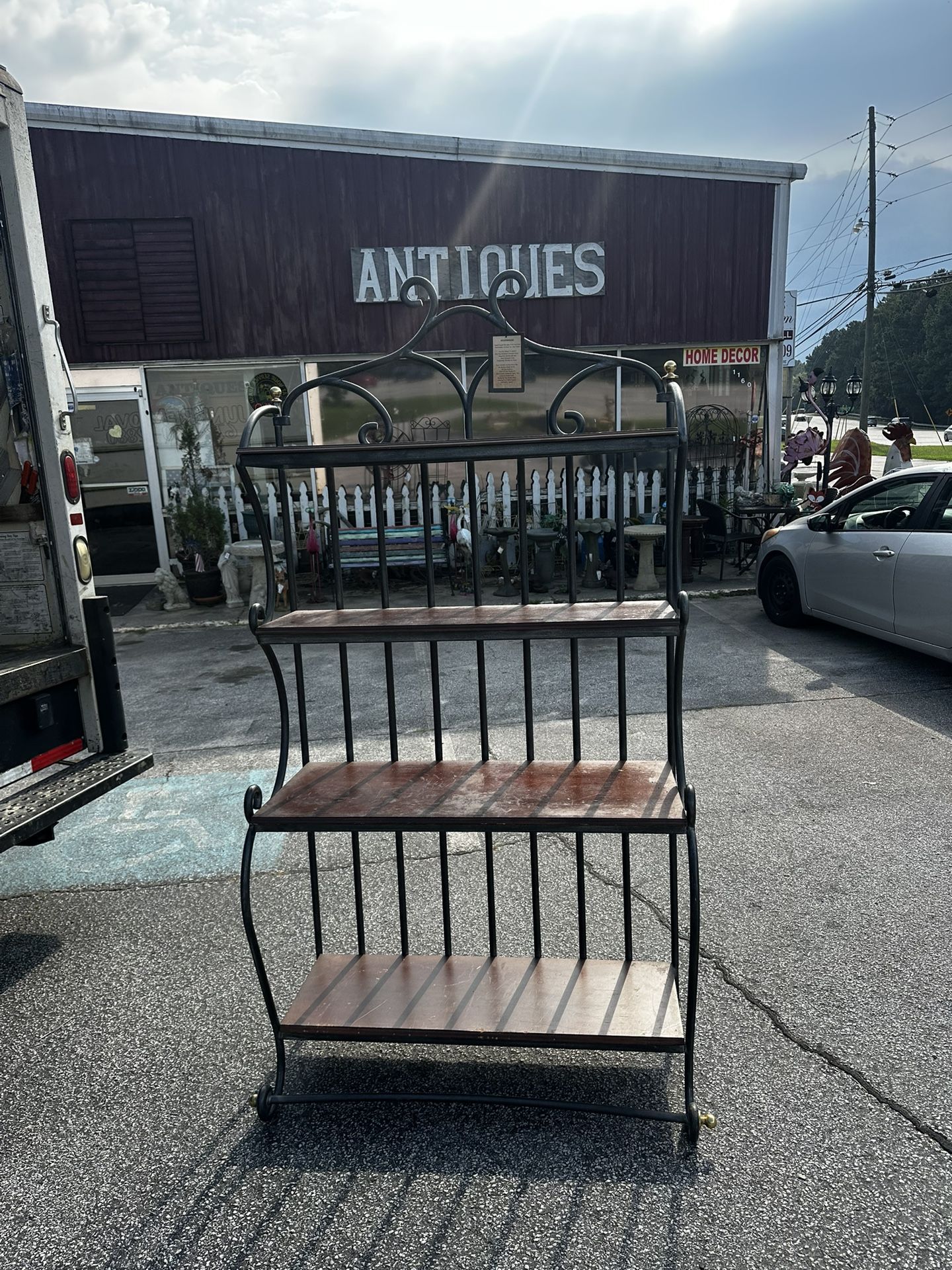 Metal and Wood Shelf