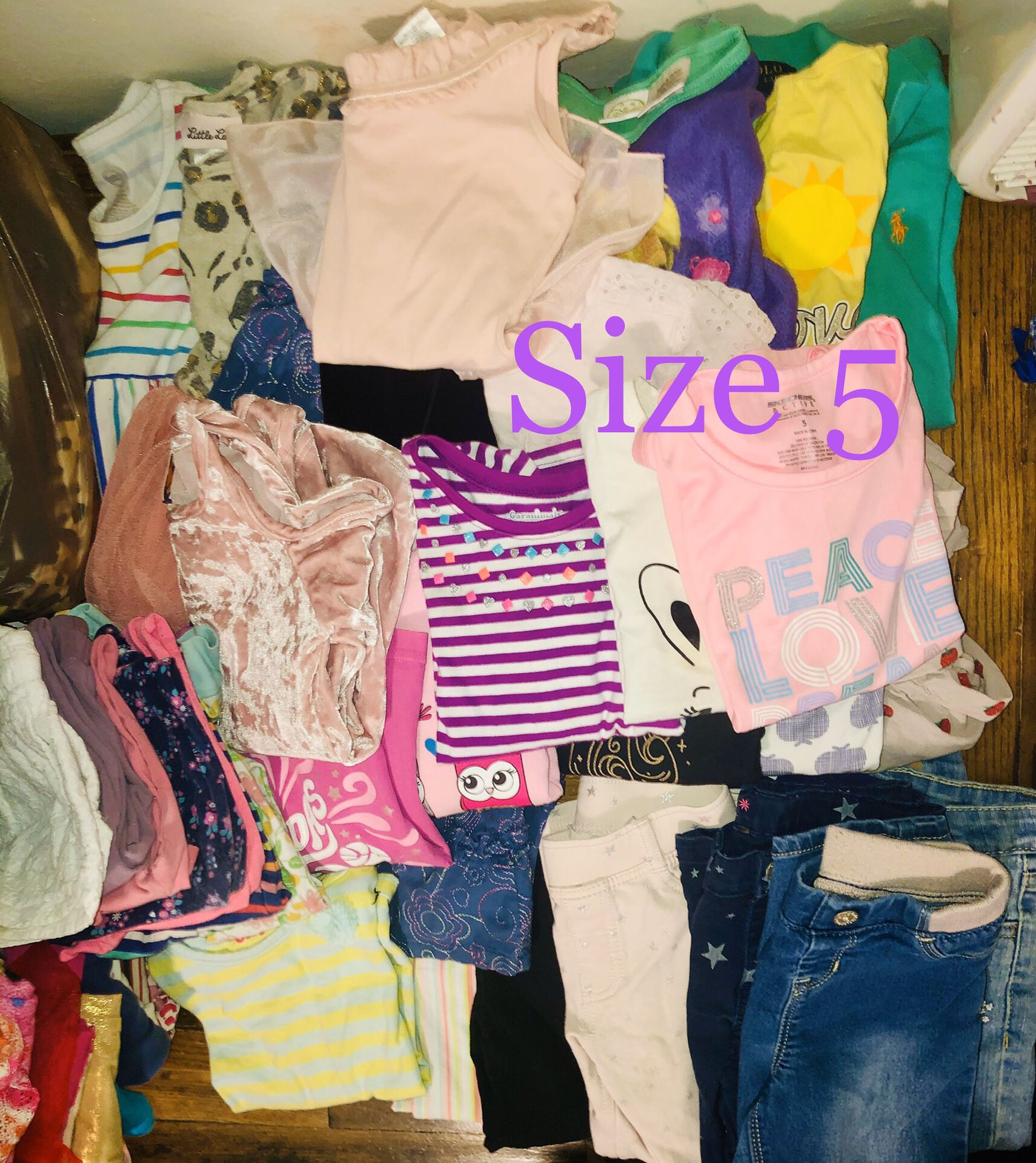 5T toddler girl clothing bundle
