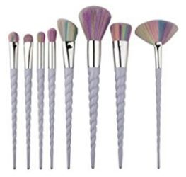 Unicorn makeup brush set