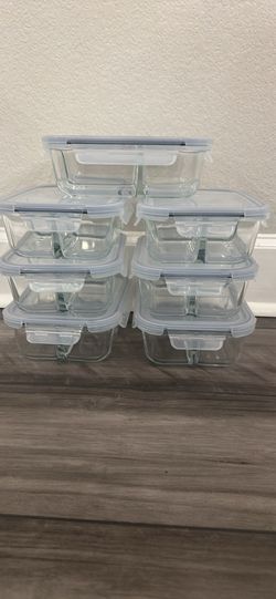 Meal prep glass boxes