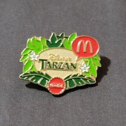 Vtg 1999 Disney Tarzan Movie Coca-Cola McDonald's Lapel Pin 