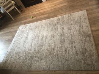 5 by 7 Cream And Tan Rug Boho. Need Gone By Tonight!