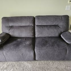 Sofa/ Recliner/ Charcoal Color