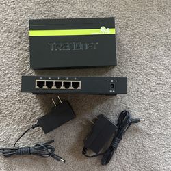 TRENDnet Gigabit 4 Port Switches - Two Devices