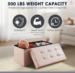 Foldable Storage Ottoman