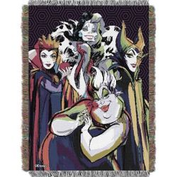 Brand New Disney Villians Tapestry Throw 48×60