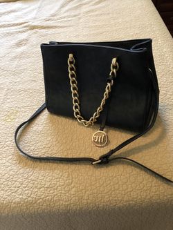 Black leather bag, never used