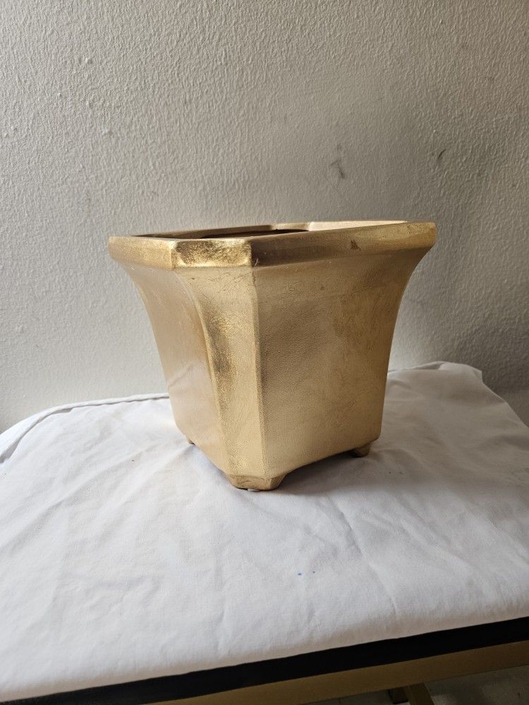 Home Interiors Gold Pot Square
