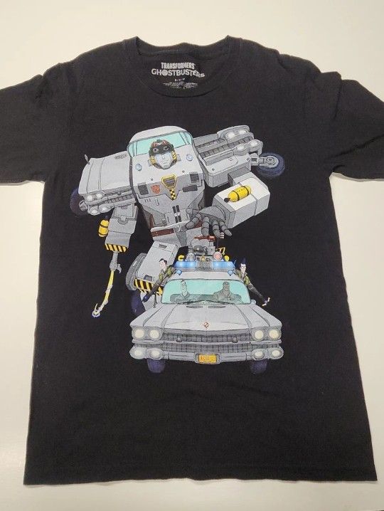 Transformers / Ghost Busters Men's Graphic T-Shirt Size Small
