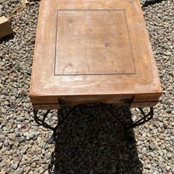Wood Side Table 