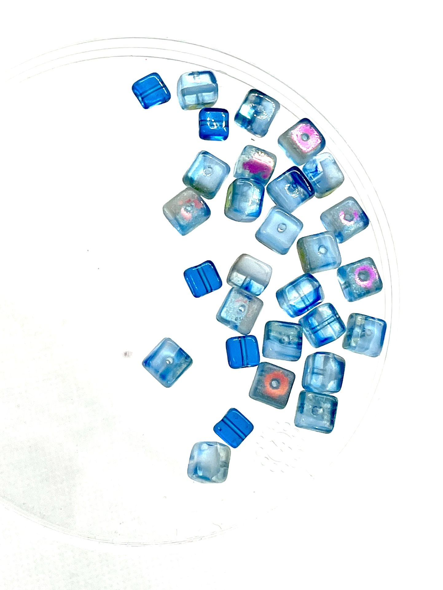 Lot Of Blue Glass Beads