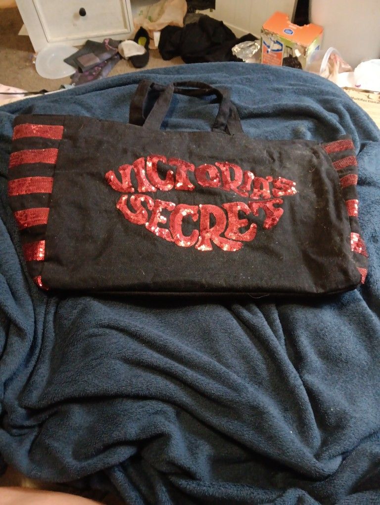 Victoria's Secret Tote Bag/Weekender Black 