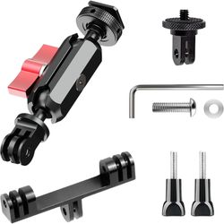 Dual Cold Shoe Monitor Mount with 1/4" Screw