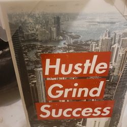 BRAND NEW MOTIVATIONAL CANVAS  "HUSTLE GRIND SUCCESS" CANVAS