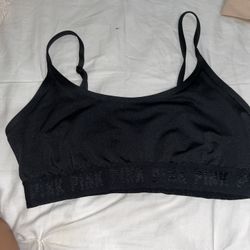 Pink sports bra
