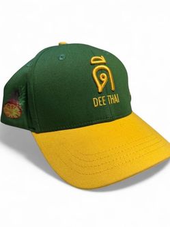 Dee Thai Pineapple Cannabis 420 green and yellow baseball cap #pineapple #thai #summer