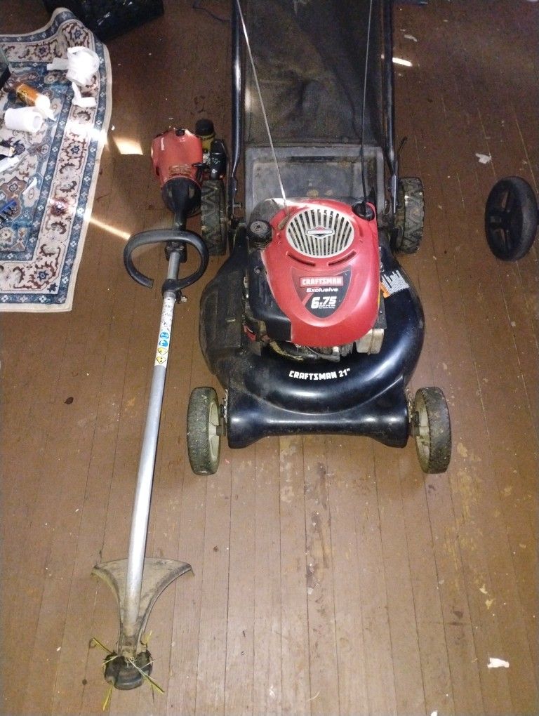 Lawn Mower And Weed Wacker
