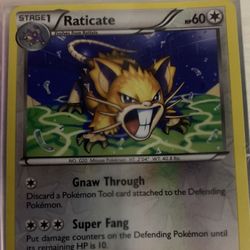 Raticate Pokemon Trading Card 