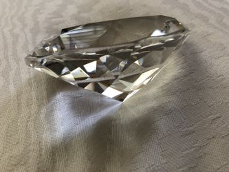 Pear shape glass paper weight