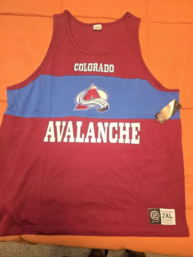 Mitchell And Ness Colorado Avalanche Tank Top-2XL