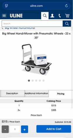 U line big wheel handi mover