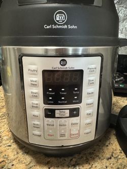Carl Schmidt Sohn 6Qt Pressure Cooker and Air Fryer Combo