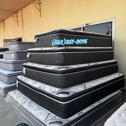 Queen New Pillowtop Mattress And Boxspring Bed Set Cama 