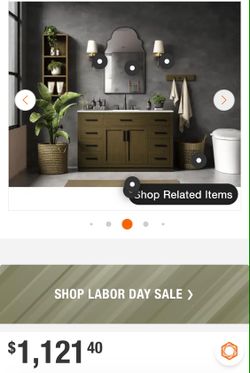 54" BATHROOM VANITY CABINET NEW