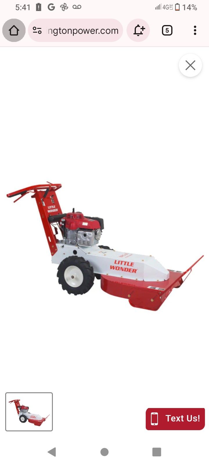 Little Wonder Brc-26 Hydro Brush Cutter