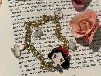 Handmade Snow White Charm Bracelet