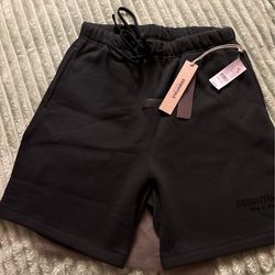Essentials Black Sweat Shorts
