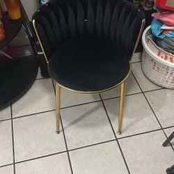 Black Velvet Chair