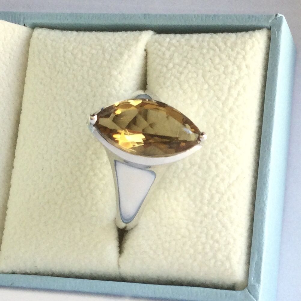 Genuine Citrine 925 Sterling Silver