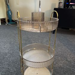 Lazy Susan Makeup Organizer