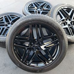 21" Ford Explorer ST 2024 New Gloss Black OEM Wheels and Tires