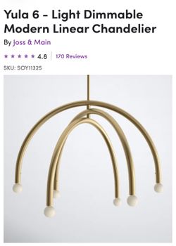 Brand New Chandelier- Joss & Main
