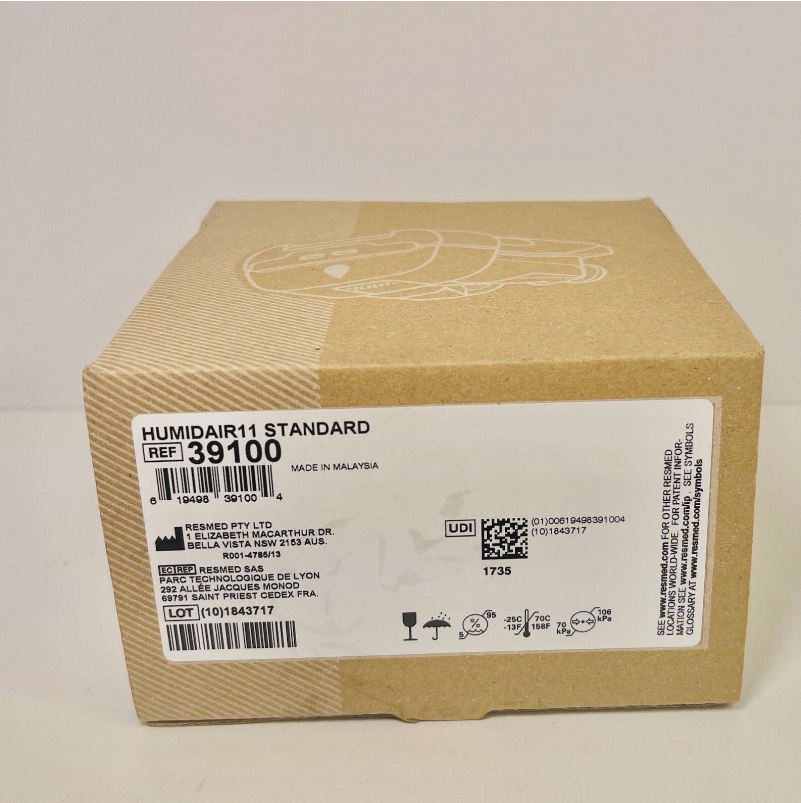 ResMed HumidAir 11 Standard Tub 39100 Water Reservoir Tank (New In Box)