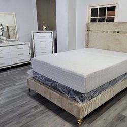 New 4pc Bedroom Set In Box Buy Now Pay Later $39 Down No Credit Needed 